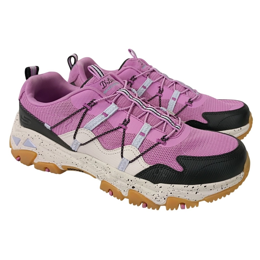 Skechers D'Lites Hiker Hillock Purple Multicolor Athletic Sneaker Women's Sz 10